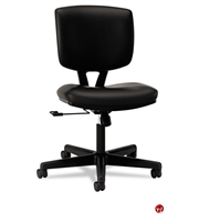Picture of PAZ Mid Back Office Task Black Leather Chair
