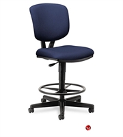 Picture of PAZ Office Task Armless Swivel Stool Chair, Footring