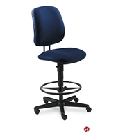 Picture of PAZ Office Task Ergonomic Armless Swivel Stool Chair, Footring