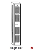 Picture of Perk All Welded Single Tier Locker, 12 x 12 x 60