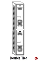 Picture of Perk All Welded Single Tier Locker, 12 x 18 x 60