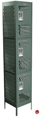 Picture of Perk Steel Three Tier Locker, 12 x 12 x 66