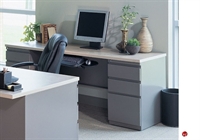 Picture of 24" X 72" Steel Kneespace Credenza, 2 Filing Pedestals