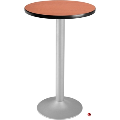Picture of 30" Round Cafeteria Dining Bar Height Flip Top Table