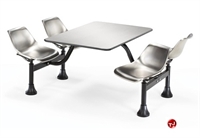 Picture of 30" x 48" Cafeteria Connecting Table with Swivel Chairs