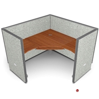 Picture of L Shape Office Desk Cubicle Workstation