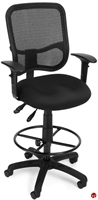 Picture of Multi Function Mid Back Mesh Drafting Stool Chair