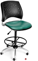 Picture of Plastic Swivel Drafting Stool Office Task Chair 