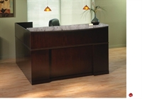 Picture of Veneer 72" L Shape Reception Desk Workstation