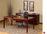 Picture of Veneer 72" Table Desk with Storage Credenza