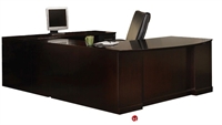 Picture of Veneer 72" U Shape Bowfront Office Desk Workstation