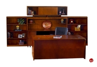 Picture of Veneer Executive Office Desk Workstation, Storage Crendenza, Bookcase