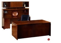 Picture of Veneer Executive Office Desk Workstation,Storage Credenza
