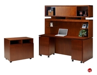 Picture of Veneer Kneespace Storage Credenza,Overhead, Lateral File