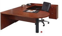 Picture of Veneer U Shape 72" D-Top Office Desk Workstation