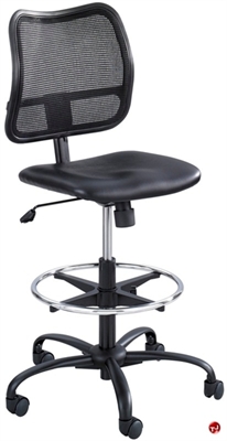 Picture of Mesh Armless Drafting Footring Stool Chair 