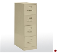 Picture of 4 Drawer Letter Steel Vertical File Cabinet, 15" x 25" x 52"