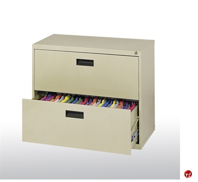 Picture of 400 Series 2 Drawer Lateral File Metal Cabinet, 30" x 18" x 27.25"
