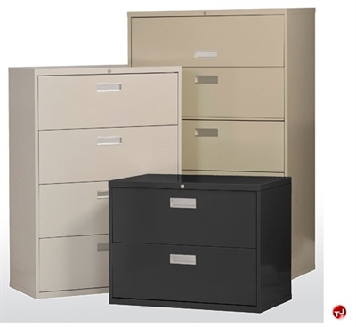 Picture of 42" 5 Drawer Steel Lateral File Cabinet, 42" x 19" x 67"