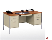 Picture of Double Pedestal Teachers Steel Desk, 60" x 30" x 29.5"H
