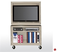 Picture of Heavy Duty Welded Steel Mobile LCD TV Storage Cabinet, 46" x 24" x 72"