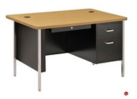 Picture of Single Pedestal Teachers Steel Desk, 48" x 30" x 29.5"H