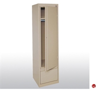 Picture of System Single Door Wardrobe Cabinet with File Drawer, 17" x 18" x 64"