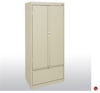 Picture of System Storage Cabinet with File Drawer, 30" x 18" x 64"