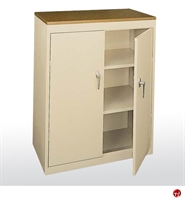 Picture of Value Line Counter Height Storage Cabinet, Fixed Shelf, Wood Top, 36" x 18" x 42"