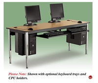 Picture of 24" x 60" Adjustable Height Training Computer Table