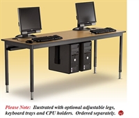 Picture of 24" x 60" Fixed Height Training Computer Table