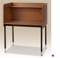 Picture of 24"D x 37"W Fixed Height Study Carrel with Overhead Shelf