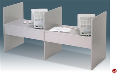 Picture of Cluster of 2, 30" x 42" Laminate Computer Study Carrel Workstation