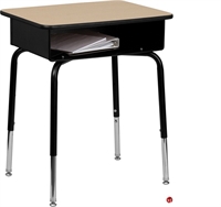 Picture of Student Desk wtih Open Front Metal Book Box