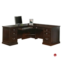 Picture of Contemporary Veneer L Shape Office Desk Workstation