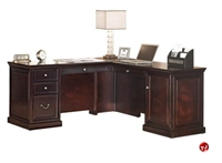 Picture of Contemporary Veneer L Shape Ofifce Desk Workstation
