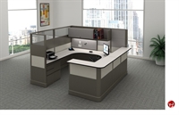 Picture of Segmented U Shape Office Cubicle Workstation
