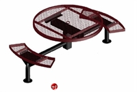 Picture of Webcoat Web Series T46WEB, 46" Round Metal Outdoor Picnic Bench Table