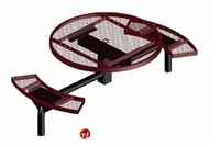 Picture of Webcoat Web Series T46WEB, 46" Round Metal Outdoor Picnic Bench Table
