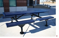Picture of Webcoat Web Series T7WEB, 7' Metal Outdoor Picnic Bench Table