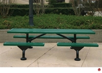 Picture of Webcoat Web Series T9WEB, 7' Metal Outdoor Picnic Bench Table