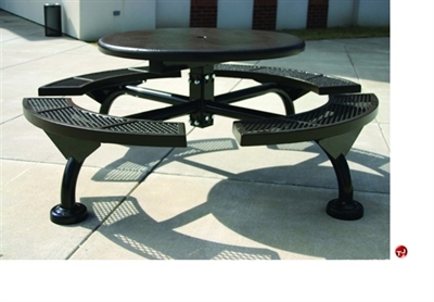 Picture of Webcoat Web Series TS46, 46" Round Metal Outdoor Picnic Bench Table