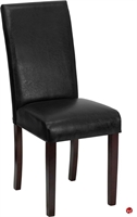 Picture of Brato High Back Black Leather Armless Guest Side Chair