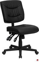 Picture of Brato Mid Back Leather Multi Function Armless Chair