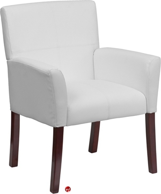 Picture of Brato White Leather Reception Club Chair