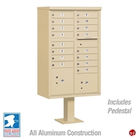 Picture of Brew Aluminum Mailbox Cluster Box, 16 Doors
