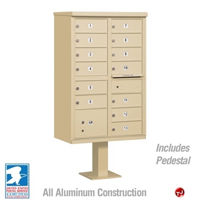 Picture of Brew Aluminum Mailbox Cluster Box, 13 Doors