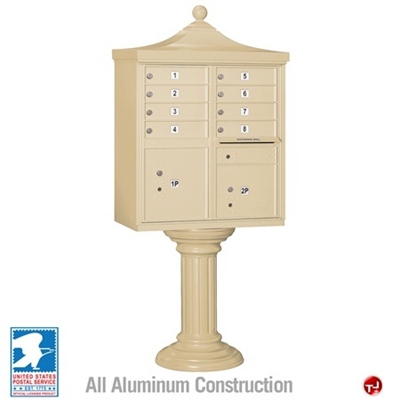 Picture of BREW Aluminum Mailbox Cluster Box, 8 Doors