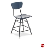 Picture of AILE Poly Plastic Armless Swivel Cafe Stool