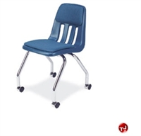 Picture of AILE Armless Poly Plastic Mobile Chair, Padded Seat